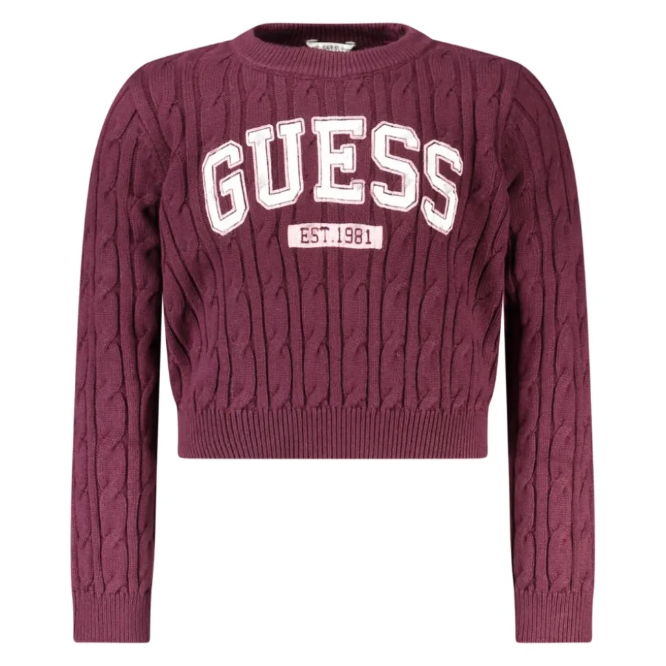 Pull à manches longues torsadées