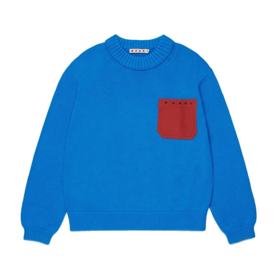 Pull à poche poitrine