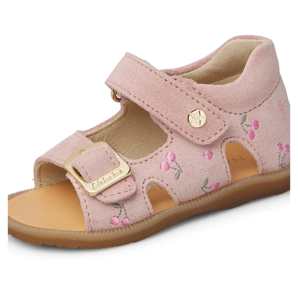 Revion Embr Suede Sandals