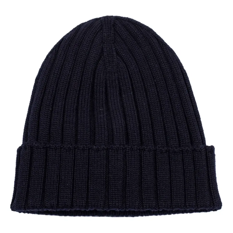 Ribbed Logo Beanie