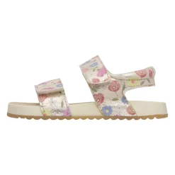 SALNY Leather Sandals with Flowers