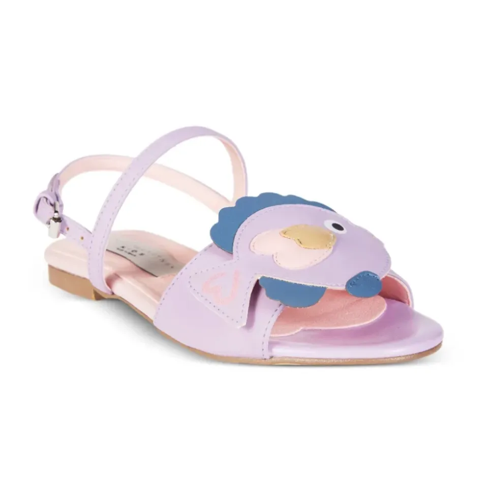 Sandales avec application de poisson