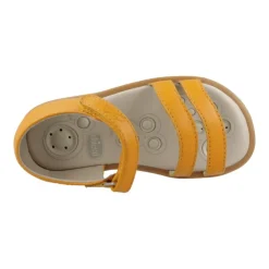 Sandales Confortables en Cuir Ocre