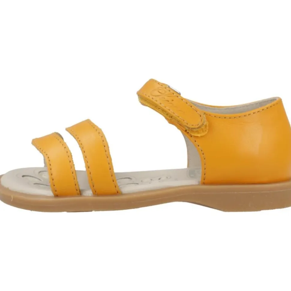 Sandales Confortables en Cuir Ocre