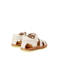 Sandales d'été en cuir marron pour enfants