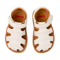 Sandales d'été en cuir marron pour enfants