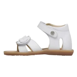Sandales en cuir avec coeur appliqués FIRUN