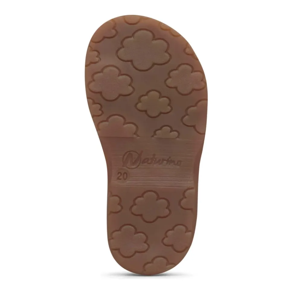 Sandales en cuir avec coeur appliqués FIRUN