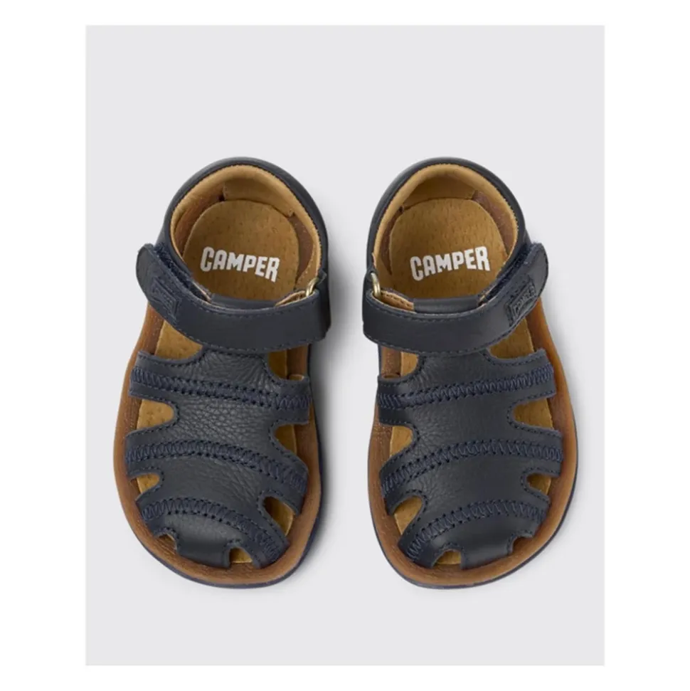 Sandales en Cuir Bleu pour Bébés