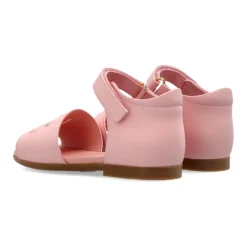 Sandales en cuir de veau avec logo DG ajouré