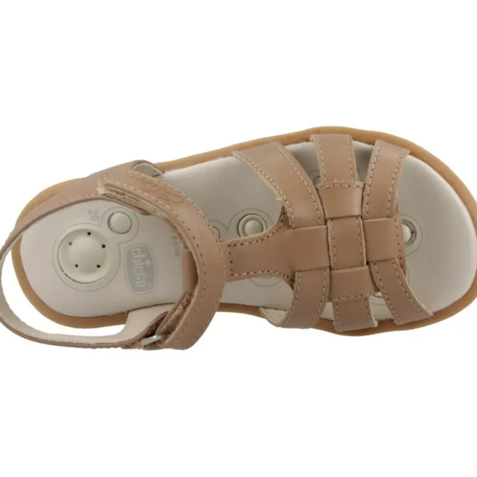 Sandales en cuir marron pour enfants