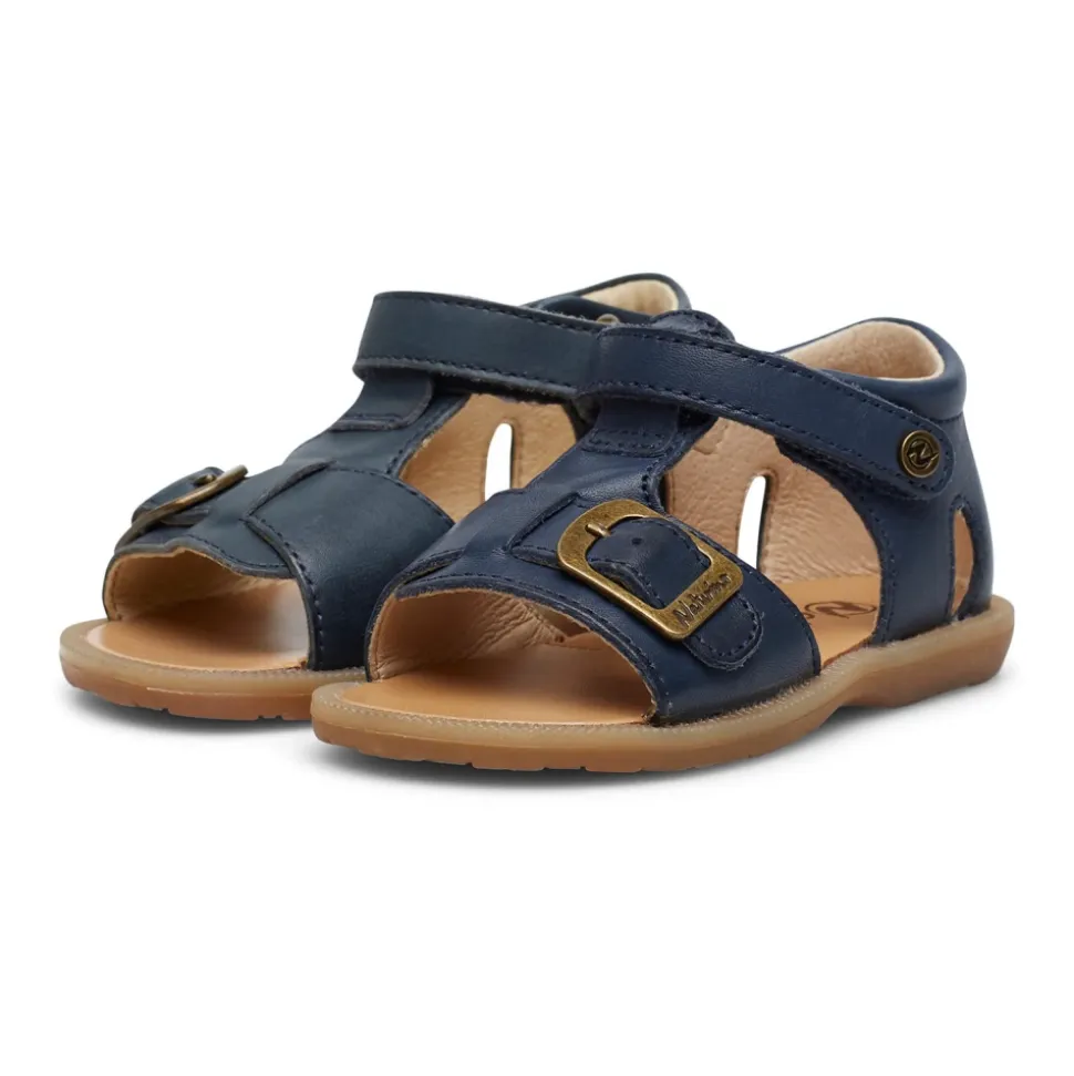Sandales en cuir à scratch QUARZO