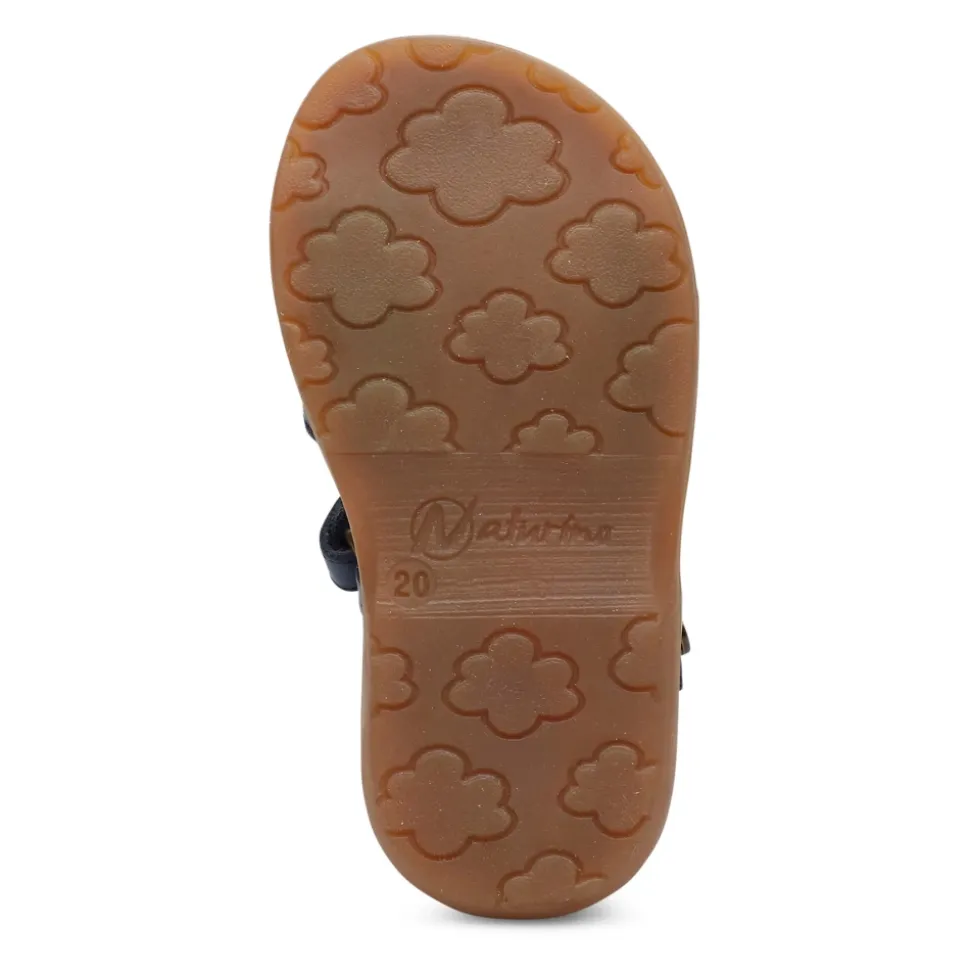 Sandales en cuir à scratch QUARZO