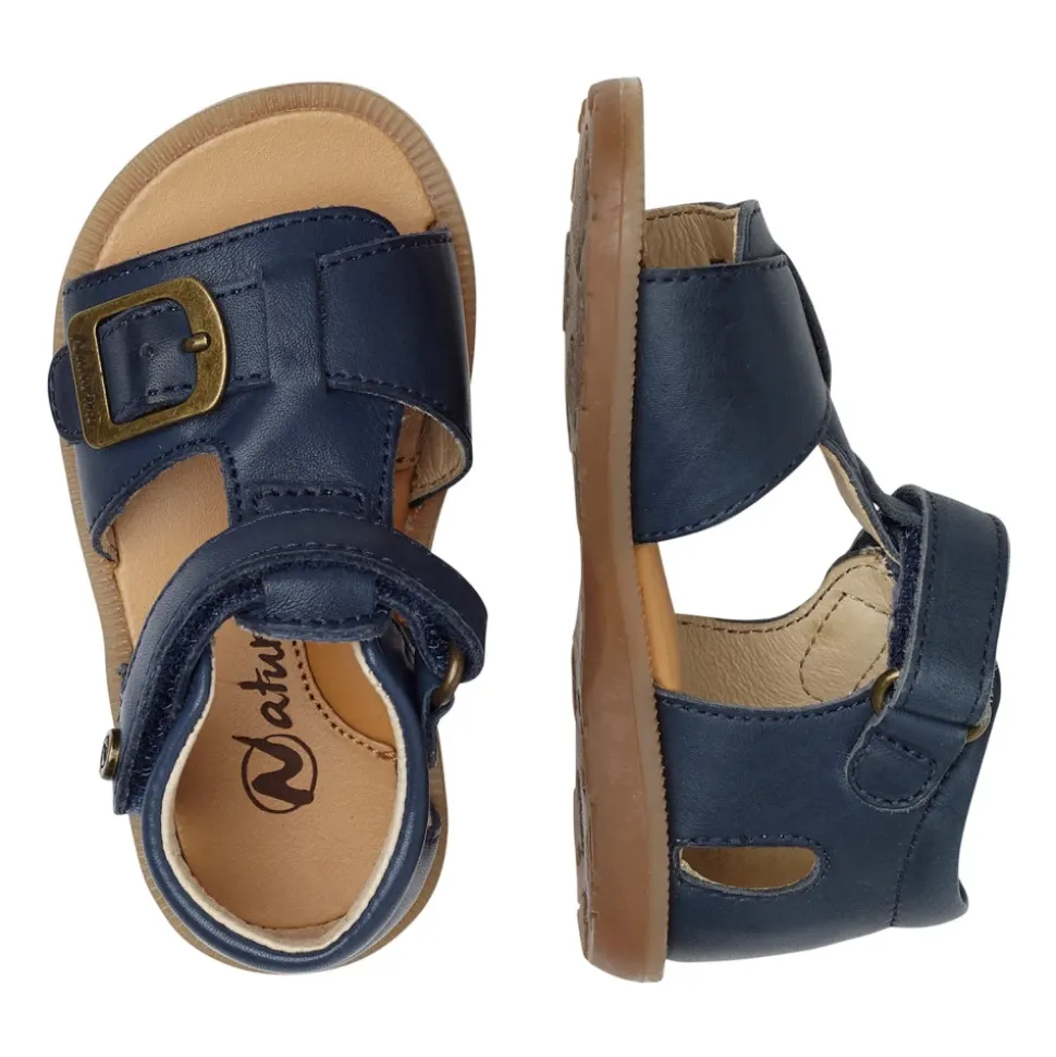 Sandales en cuir à scratch QUARZO