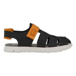 Sandales Enfants en Cuir Noires Élégantes