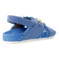 Sandales Enfants en Denim Bleu Faites Main