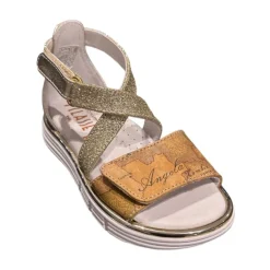 Sandales plates beige pour enfants