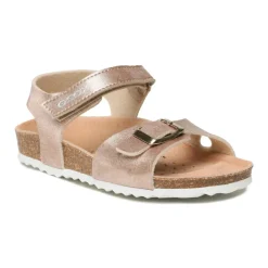 Sandales roses dorées pour filles