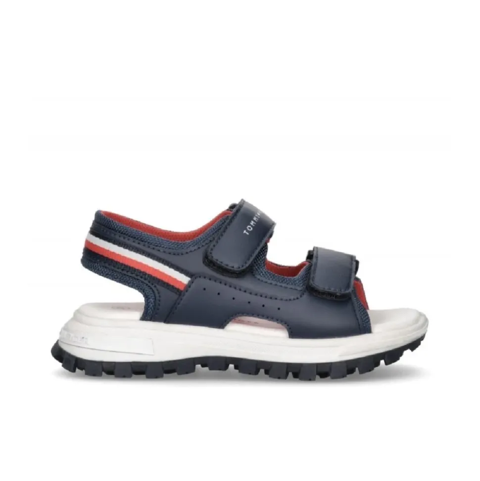 Sandales à Velcro Rayées