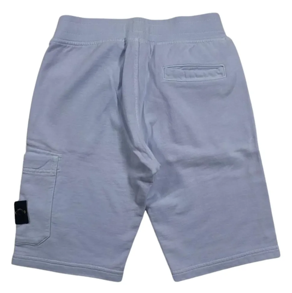 Shorts Bermuda Lavande avec Logo Appliqué