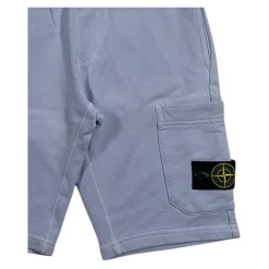Shorts Bermuda Lavande avec Logo Appliqué
