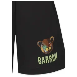 Shorts Casual Noir avec Imprimé Ours
