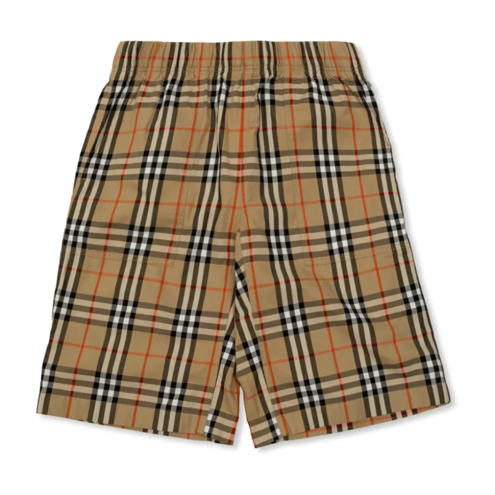 Shorts en coton à carreaux