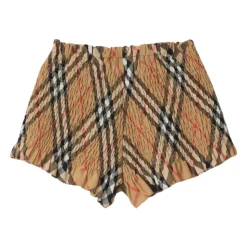 Shorts en coton popeline à carreaux vintage