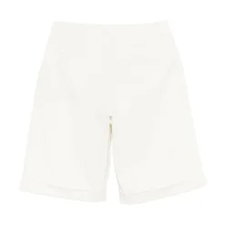 Shorts en coton stretch à boutons
