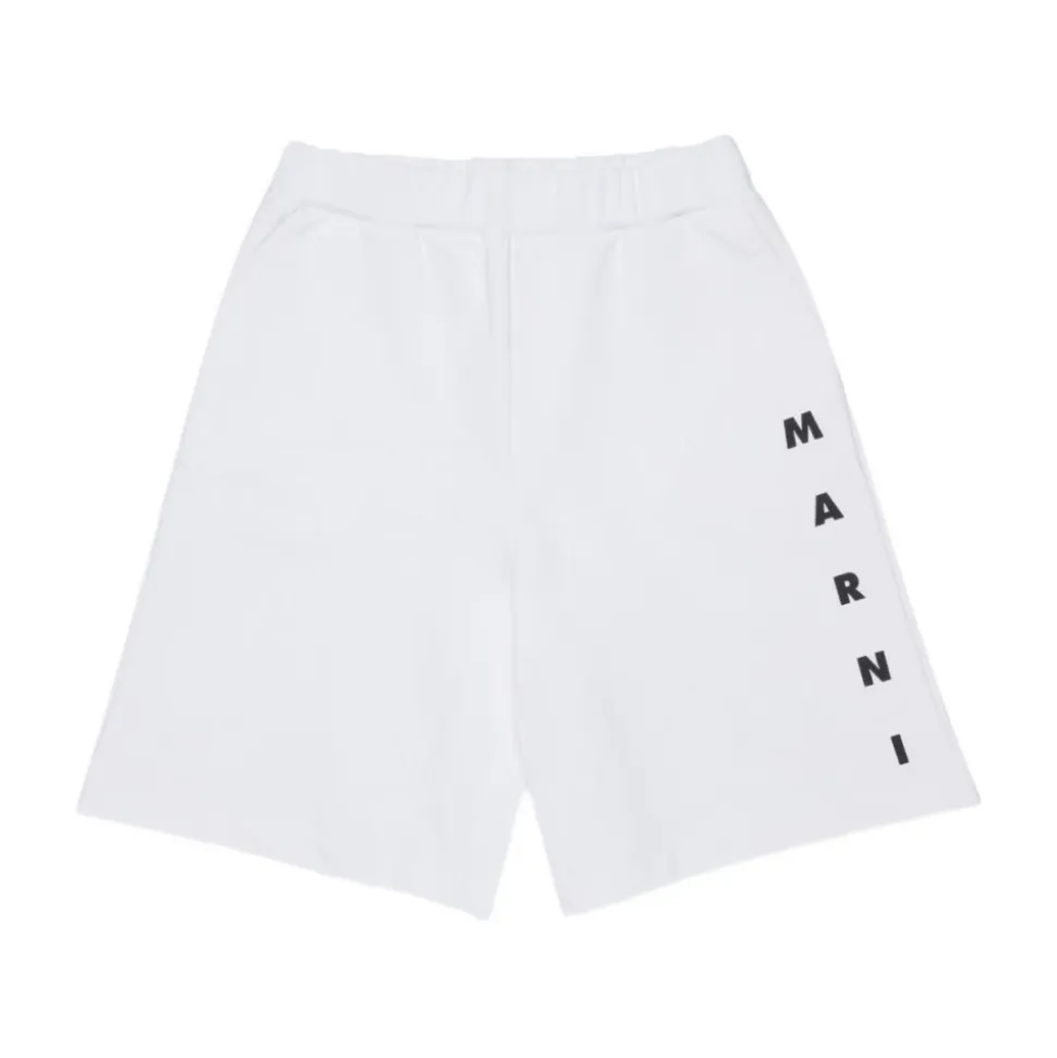 Shorts en coton à taille élastique