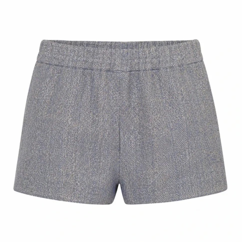 Shorts enduits avec ceinture élastique