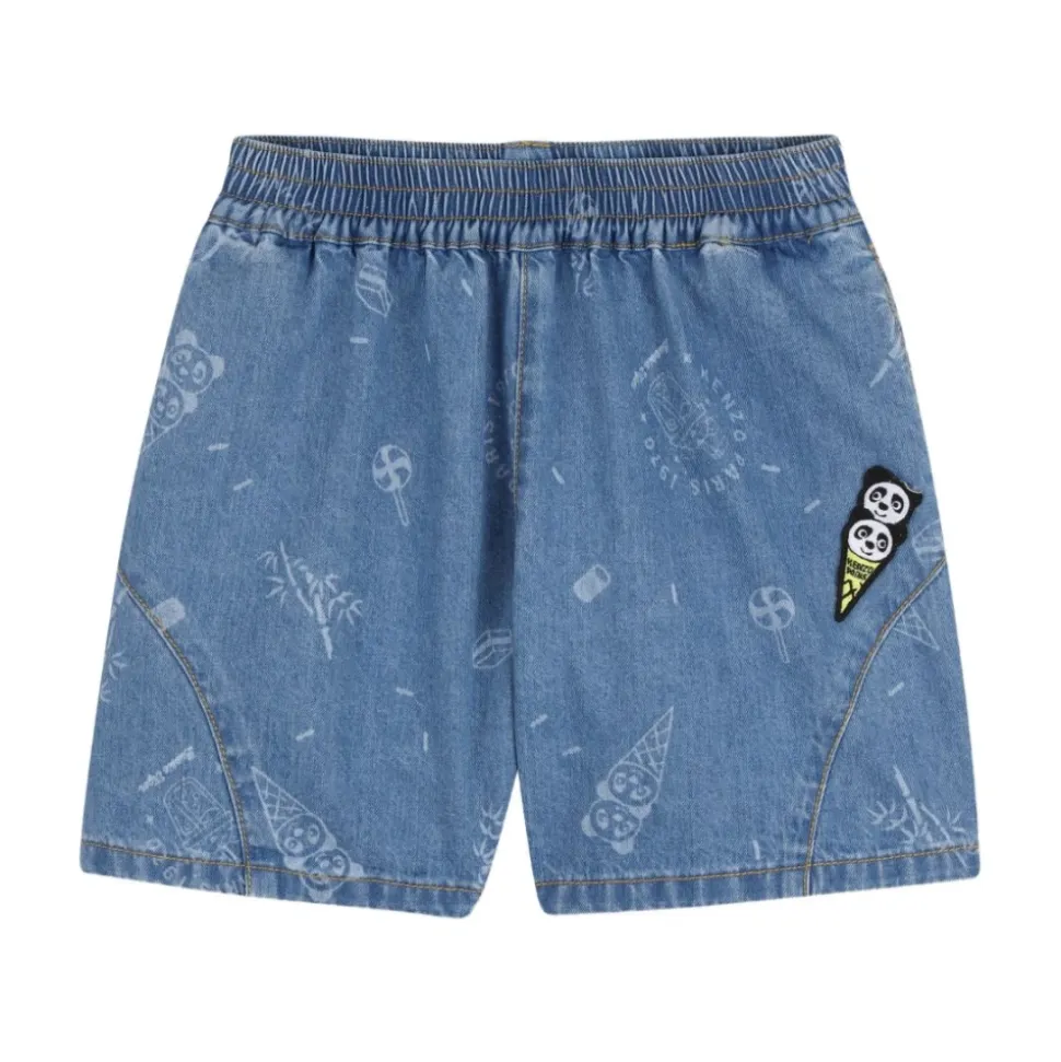 Shorts en jean imprimés