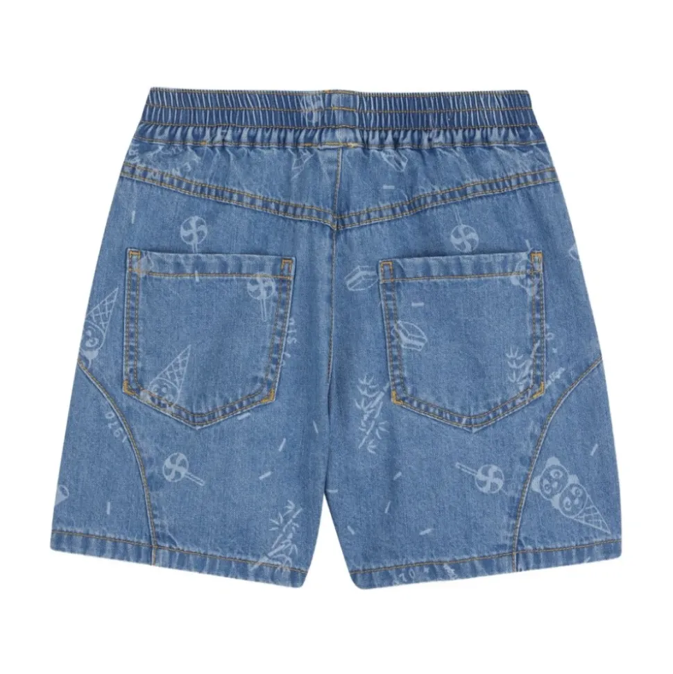 Shorts en jean imprimés