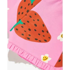 Shorts en Jersey Fraise Rose