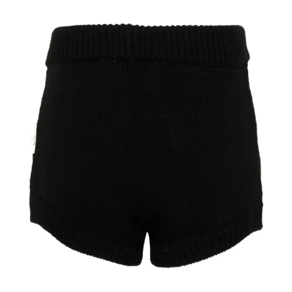 Shorts en maille avec appliqué logo