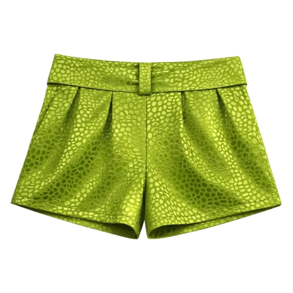 Shorts en tissu jacquard