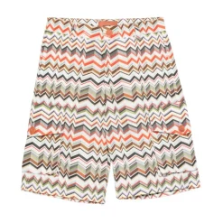 Shorts en viscose zig zag