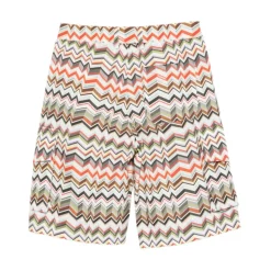 Shorts en viscose zig zag