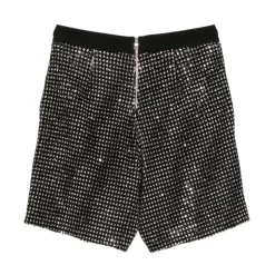 Shorts à logo et ornements pailletés