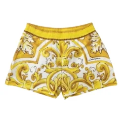 Shorts à motif majolique