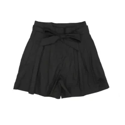 Shorts taille haute plissés