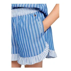 Short à Volants Rayé