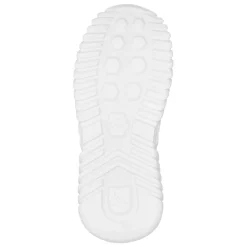 Sneakers basses en cuir avec insert hexagonal sur la semelle
