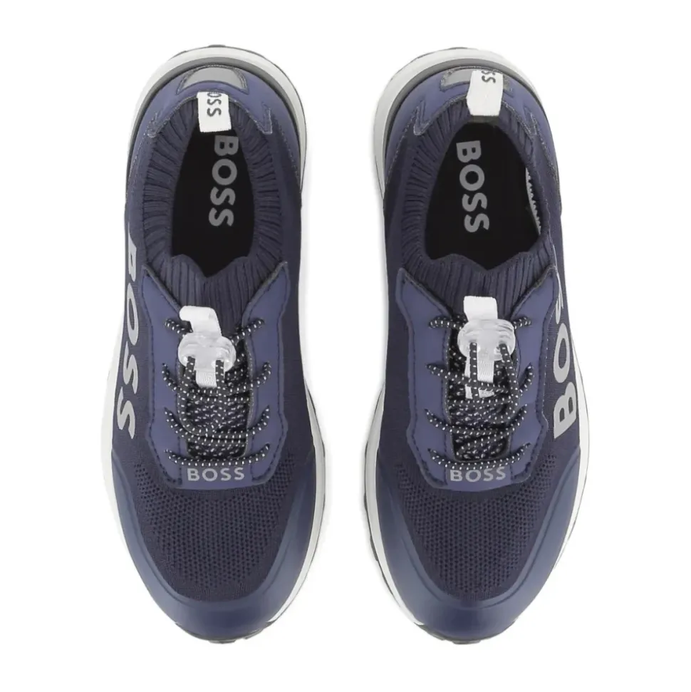 Sneakers Bleues avec Logo