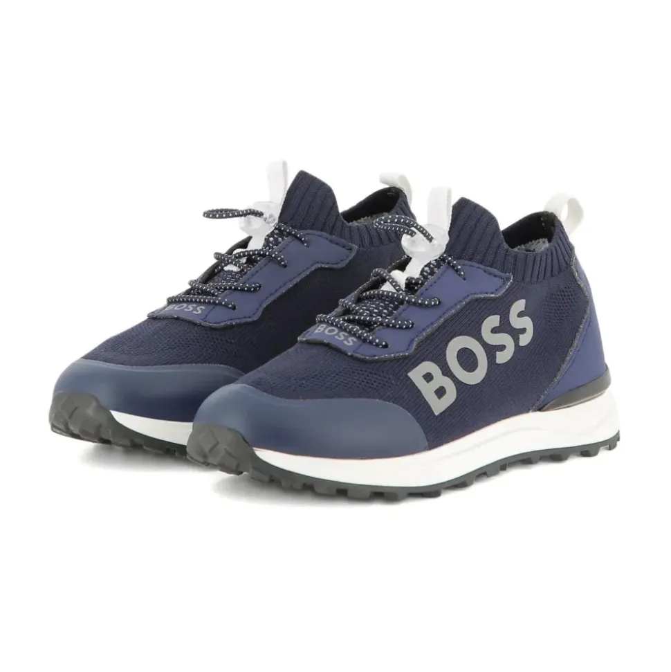 Sneakers Bleues avec Logo