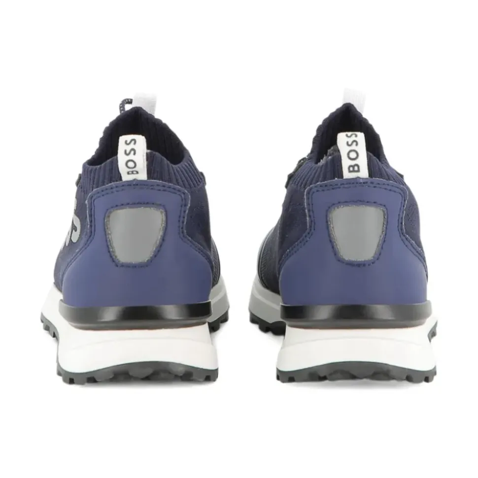 Sneakers Bleues avec Logo