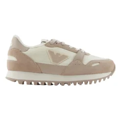 Sneakers en daim et mesh avec aigle
