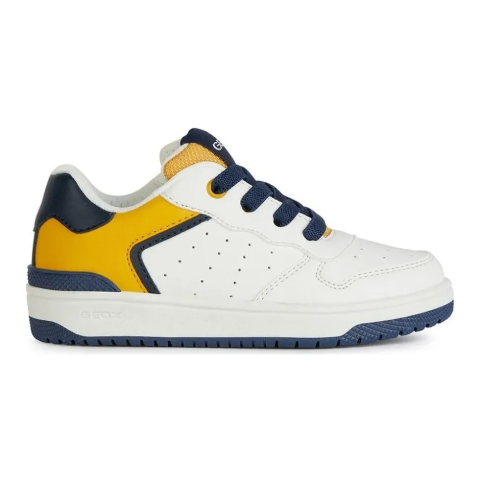 Sneakers Enfant Blanc Jaune Washiba