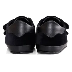 Sneakers en Velours Noir avec Logo