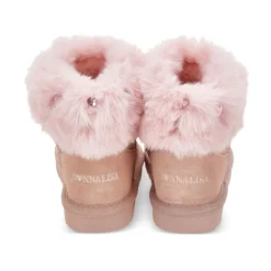 Suede Shearling Ankle Boots